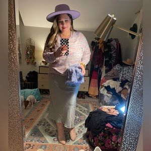 Women’s Torrid Space Dye Knit Sweater Size 2x, Lavender, Pink, Blue 🩷💜💙